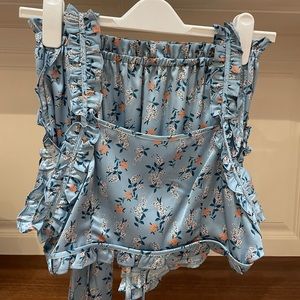 For Love and Lemons silk set